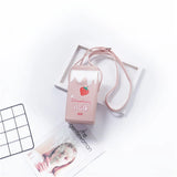 Orange Box Printing Shoulder Bag for Women Girls Mini Crossbody Bag