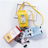 Orange Box Printing Shoulder Bag for Women Girls Mini Crossbody Bag
