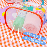 Milkjoy Rabbit Flower Beach Bag Mesh Single Shoulder Bag