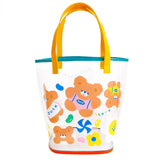 Milkjoy Rabbit Flower Beach Bag Mesh Single Shoulder Bag
