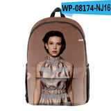 Millie B Brown Merch Backpack School Bag Zipper Daypack Casual Traval Bag