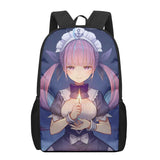 Minato Aqua Hololive 3D Print School Bag for Boys Girls