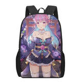 Minato Aqua Hololive 3D Print School Bag for Boys Girls