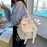 Waterproof Nylon Girls School Bag Small Travel Backpack