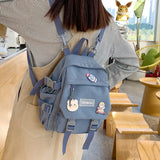 Waterproof Nylon Girls School Bag Small Travel Backpack