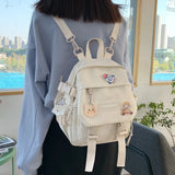 Waterproof Nylon Girls School Bag Small Travel Backpack