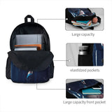 Print School Bag Backpacks Men's Women's Girl Bag for School