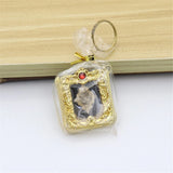 Mini Ark Quran Book Key Chain Vintage Religious Keyrings Islamic Pendant