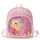 Sequin Leather Mini Backpack for Girls 2-5Y
