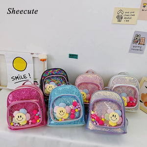 Sequin Leather Mini Backpack for Girls 2-5Y
