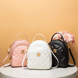 Embroidered Mini Backpack Crossbody Bag for Girls