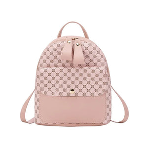 Girls Plaid Mini Backpack Crossbody Bag