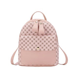 Girls Plaid Mini Backpack Crossbody Bag
