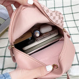 Girls Plaid Mini Backpack Crossbody Bag