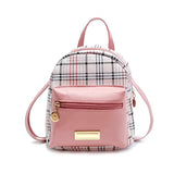 Plaid Mini Backpack Crossbody Bag for Teens - Stylish and Compact