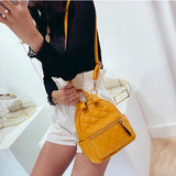 Mini Backpack Female PU Leather for Teen Girls