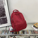 Canvas Mini Backpack Vintage Lady School College Travel Bag