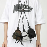 Mini Backpack Key Organizer Nylon Pendant Package Bag Male Casual Handbag