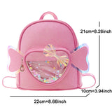 Mini Backpack Kindergarten Schoolbag Girls Sequins PU Bow Princess Small Bags