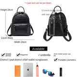 Crocodile Pattern Mini Backpack for Women Girls
