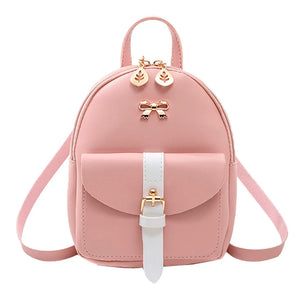 Mini Backpack PU Leather Backpack Small School Bags for Girls