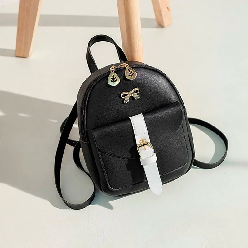 Mini Backpack PU Leather Backpack Small School Bags for Girls