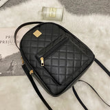Mini PU Leather Women's Backpack Travel Bag Female Shoulder Crossbody Bag