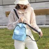 Mini Backpack PVC Waterproof Transparent School Bag Backpacks for Women