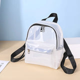Mini Backpack PVC Waterproof Transparent School Bag Backpacks for Women