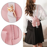 Mini Leather Bow Backpack Small Diagonal Bag Ladies