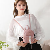 Mini Leather Bow Backpack Small Diagonal Bag