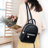 Mini Backpack Travel Rucksack Women Shoulders Small Backpack Letter Purse