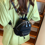 Crystal Rhinestone Mini Backpack for Women, Casual Travel Bagpack Handbag