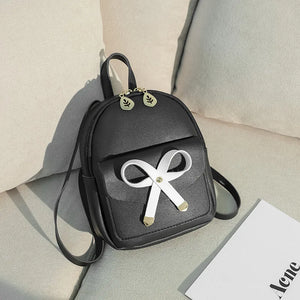 Mini Backpack Women Style PU Leather Shoulder Bag For Teenage Girls