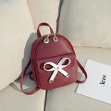 Mini Backpack Women Style PU Leather Shoulder Bag For Teenage Girls