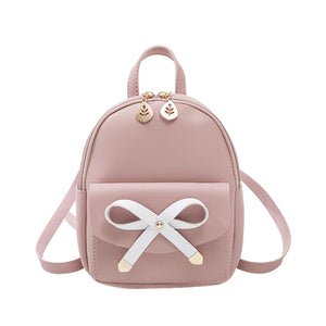 Mini Backpack Women Style PU Leather Shoulder Bag For Teenage Girls