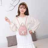 Mini Backpack Women Style PU Leather Shoulder Bag For Teenage Girls