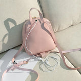 Mini Backpack Women Style PU Leather Shoulder Bag For Teenage Girls