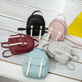Mini PU Leather Backpack Shoulder Bag For Teen Girls
