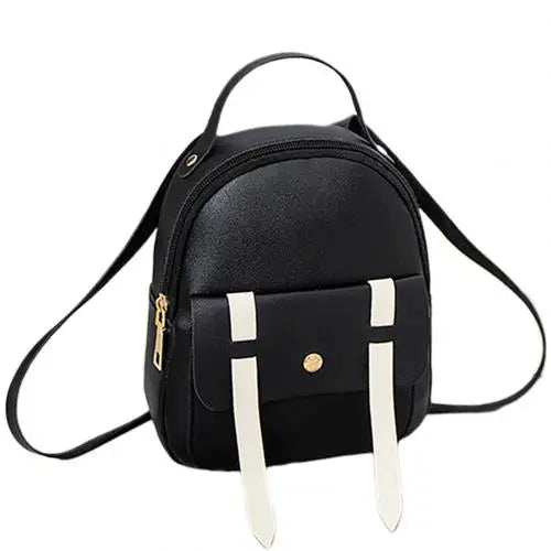 Mini PU Leather Backpack Shoulder Bag For Teen Girls