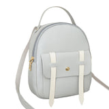 Mini PU Leather Backpack Shoulder Bag For Teen Girls