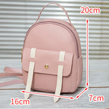 Mini PU Leather Backpack Shoulder Bag For Teen Girls