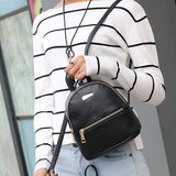 Mini Backpack PU Leather Shoulder Bag for Teenage Girls