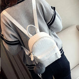 Mini Backpack Women PU Leather Shoulder Bag for Teenage Girls School Bags