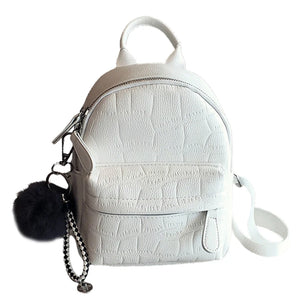 Mini Backpack Women PU Leather Shoulder Bag for Teenage Girls School Bags