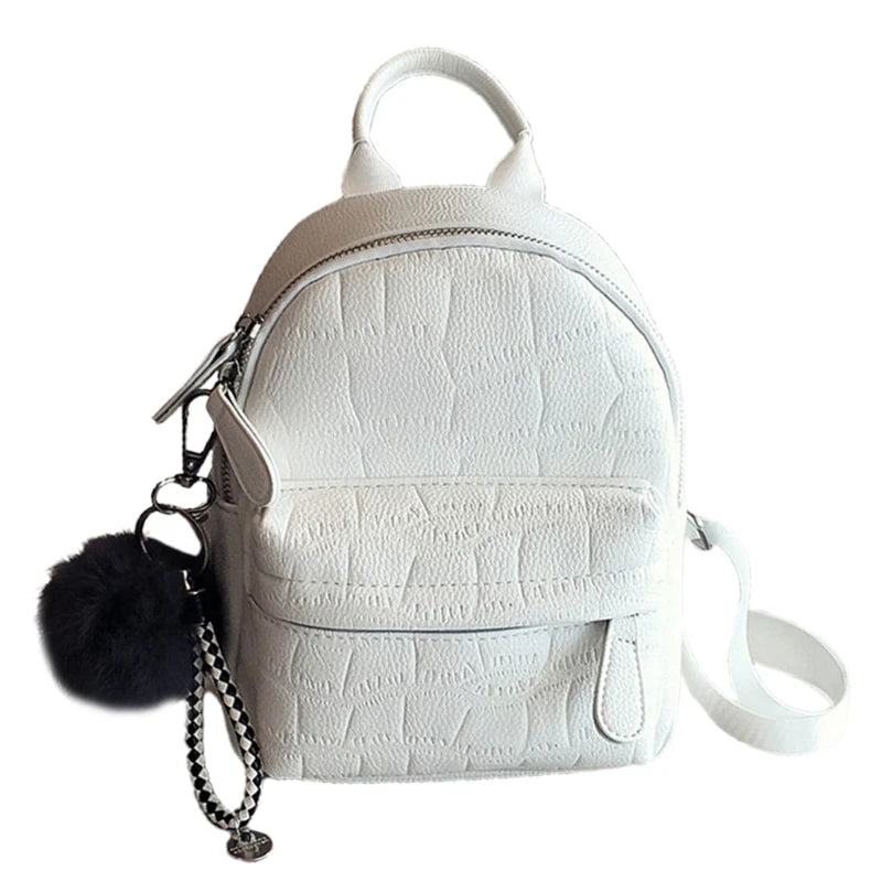 Mini Backpack Women PU Leather Shoulder Bag for Teenage Girls School Bags