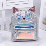 Mini Backpack Women Sequin Leather Shoulder Bags Kids Backpack