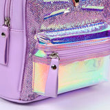 Mini Backpack Women Sequin Leather Shoulder Bags Kids Backpack