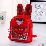 Mini Leather Girls Backpack Multi-Function Small Bagpack