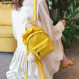 Solid Nylon Water Proof Mini Backpack Crossbody Bag